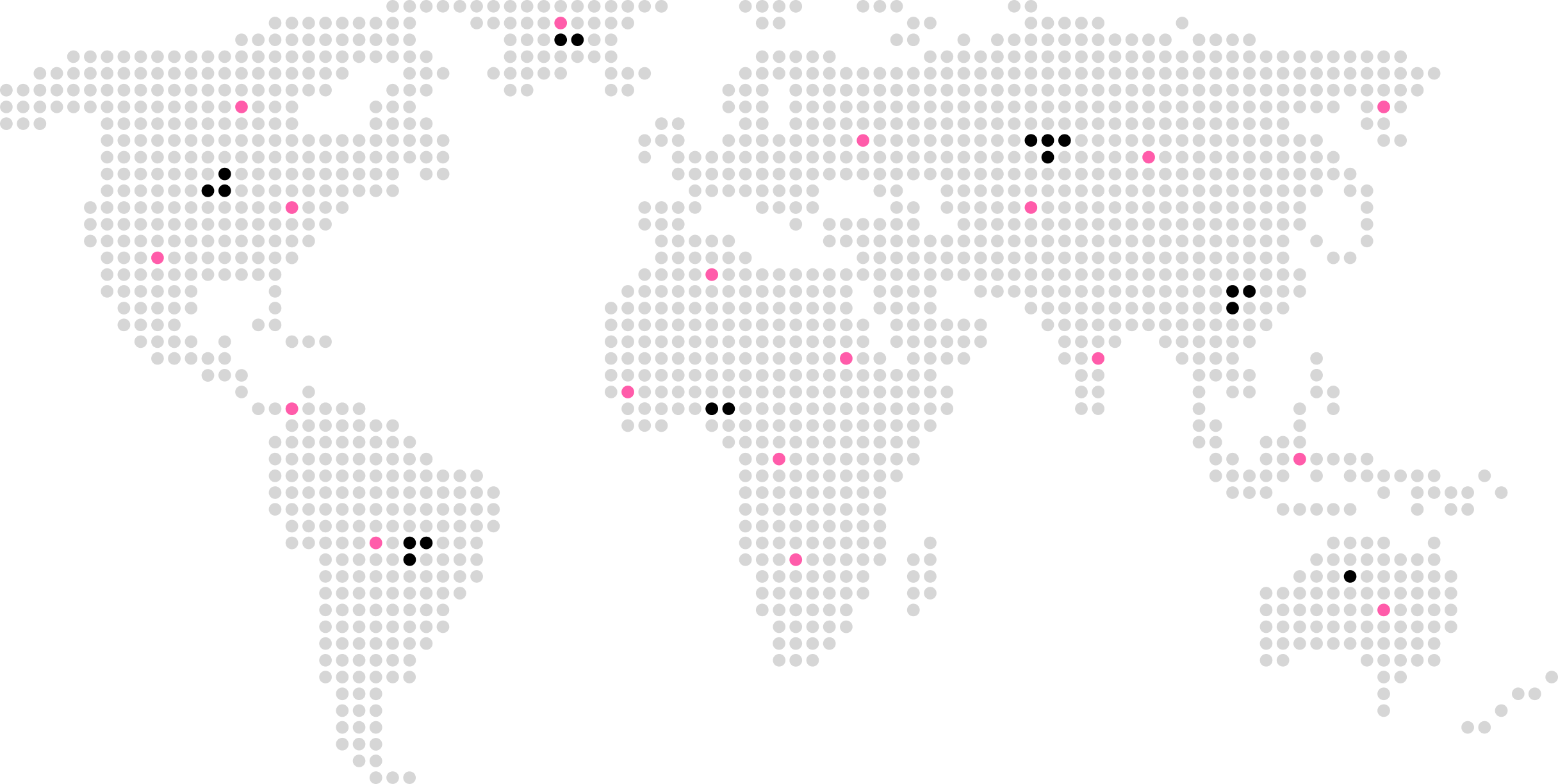 World map showing global community